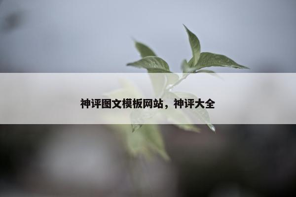神评图文模板网站，神评大全