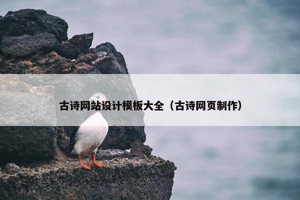 古诗网站设计模板大全（古诗网页制作）
