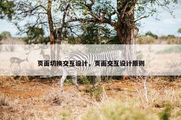 页面切换交互设计，页面交互设计原则