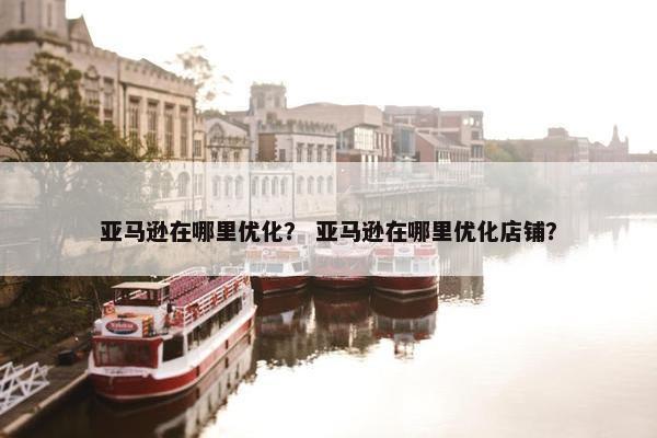 亚马逊在哪里优化？ 亚马逊在哪里优化店铺？