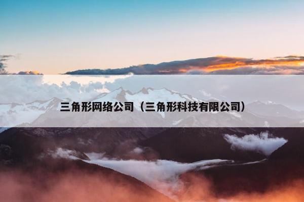 三角形网络公司（三角形科技有限公司）