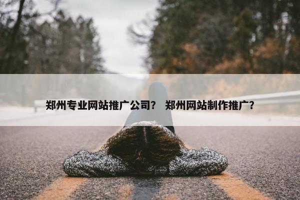郑州专业网站推广公司？ 郑州网站制作推广？
