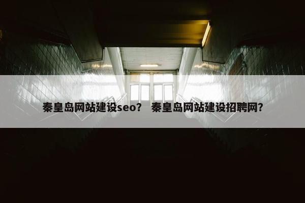 秦皇岛网站建设seo？ 秦皇岛网站建设招聘网？