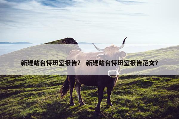 新建站台待班室报告？ 新建站台待班室报告范文？