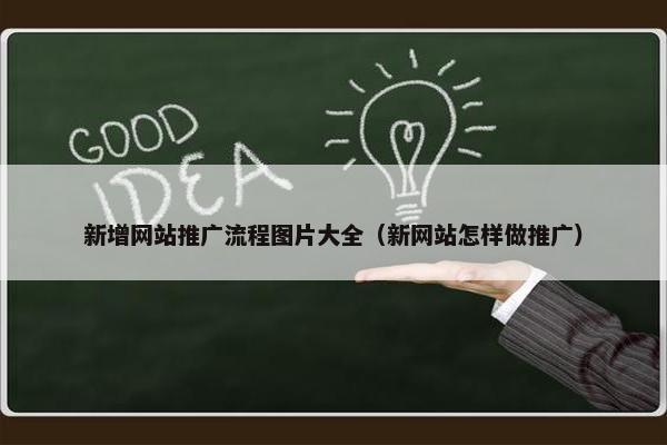 新增网站推广流程图片大全（新网站怎样做推广）