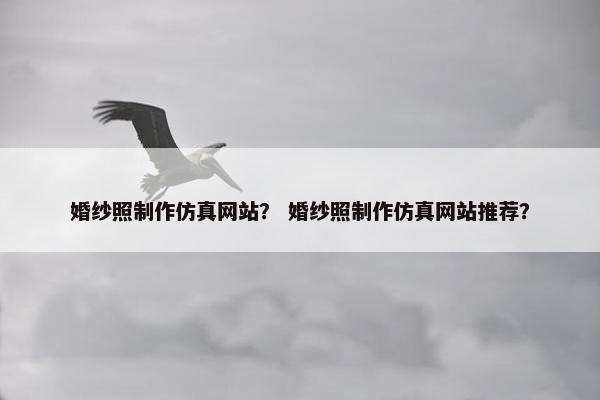婚纱照制作仿真网站？ 婚纱照制作仿真网站推荐？