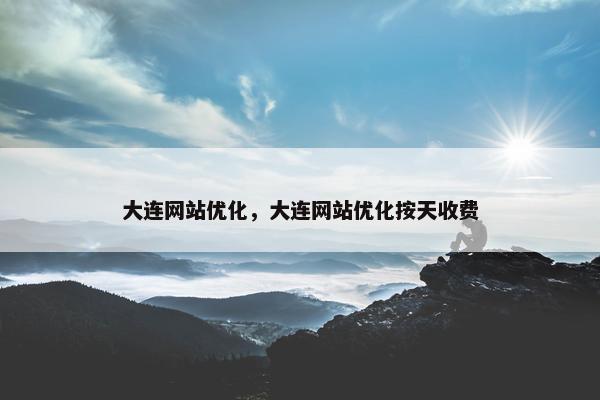 大连网站优化，大连网站优化按天收费