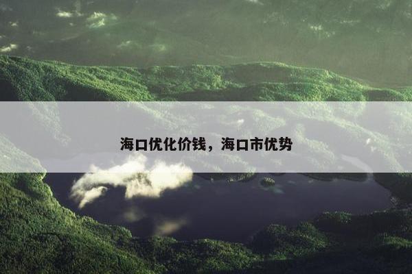 海口优化价钱，海口市优势
