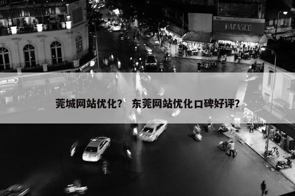 莞城网站优化？ 东莞网站优化口碑好评？