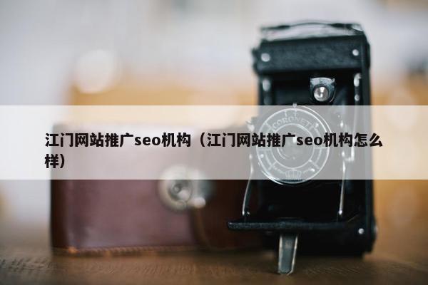 江门网站推广seo机构（江门网站推广seo机构怎么样）