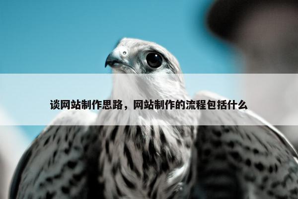 谈网站制作思路，网站制作的流程包括什么