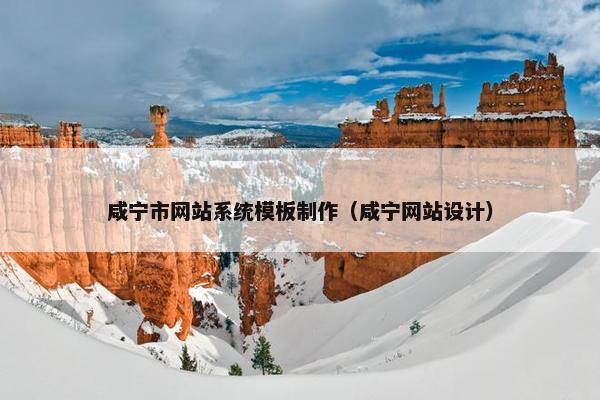 咸宁市网站系统模板制作（咸宁网站设计）