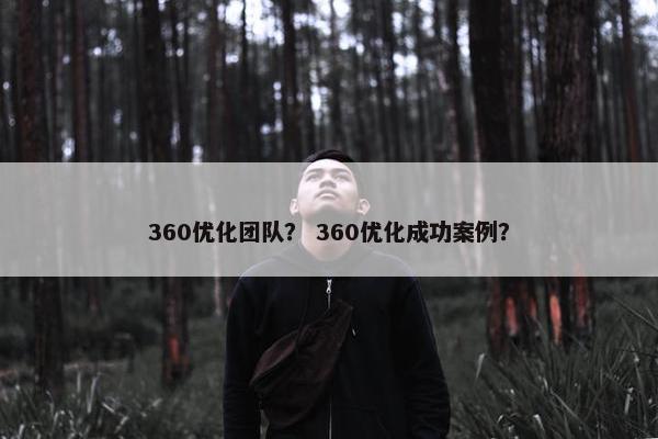 360优化团队？ 360优化成功案例？