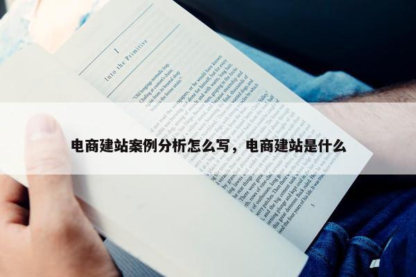 电商建站案例分析怎么写，电商建站是什么
