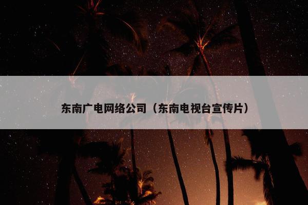东南广电网络公司（东南电视台宣传片）