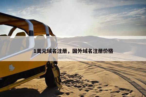 1美元域名注册，国外域名注册价格