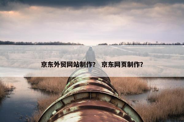 京东外贸网站制作？ 京东网页制作？