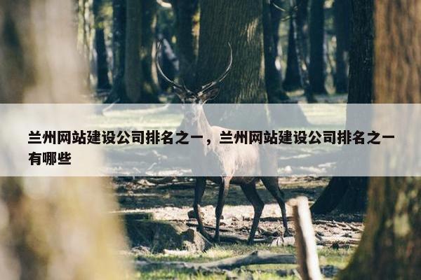 兰州网站建设公司排名之一，兰州网站建设公司排名之一有哪些