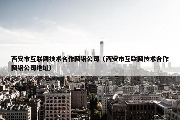 西安市互联网技术合作网络公司（西安市互联网技术合作网络公司地址）