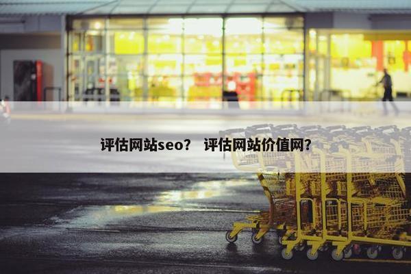 评估网站seo？ 评估网站价值网？