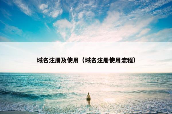 域名注册及使用（域名注册使用流程）